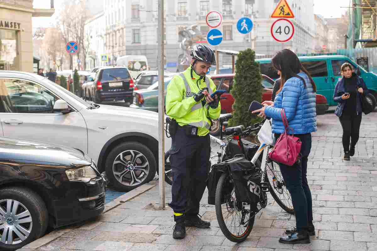 Multe in bicicletta