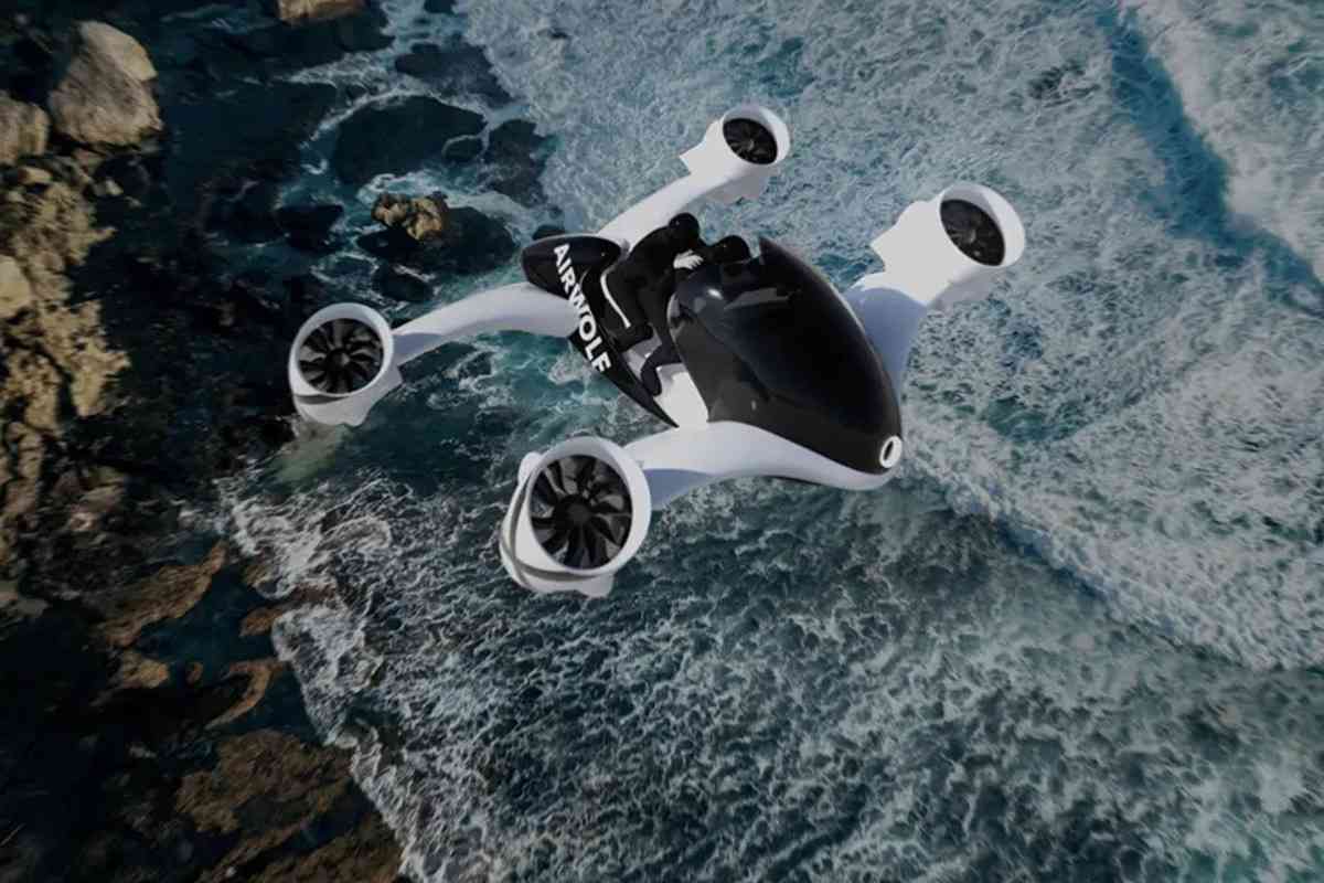 La moto elettrica volante Airwolf