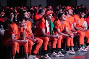 I Carota Boys durante un match di Sinner