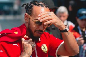 Lewis Hamilton in Ferrari