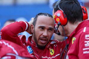 Lewis Hamilton col Team Ferrari