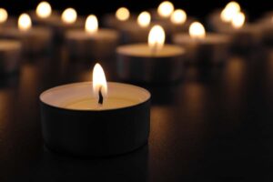 Candele a lutto