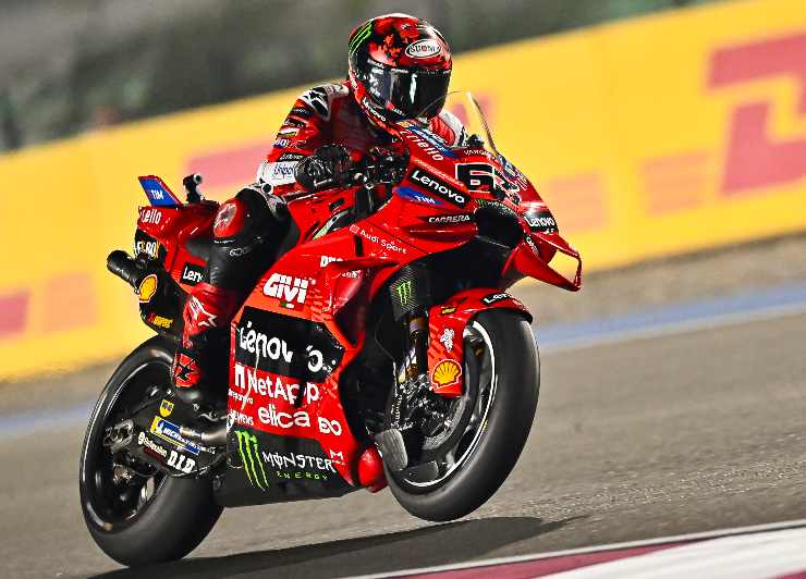 Bagnaia in sella alla Ducati in MotoGP