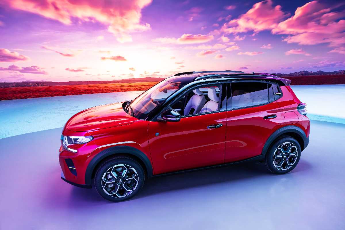 un'auto Citroen in mostra
